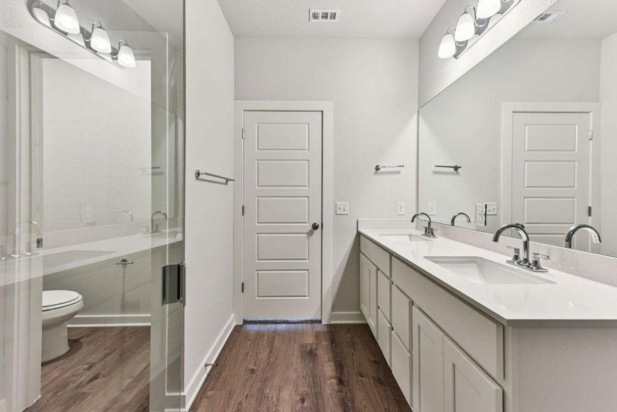 Furnished interior view inside a new home in The Glen at Stallion Run, Buda (Image 11).