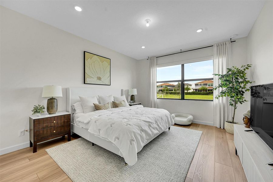 Furnished interior view inside a new home in , Loxahatchee (Image 32).