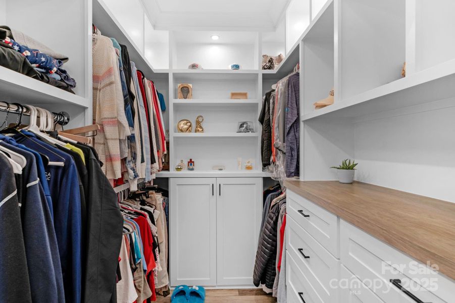 Custom primary closet