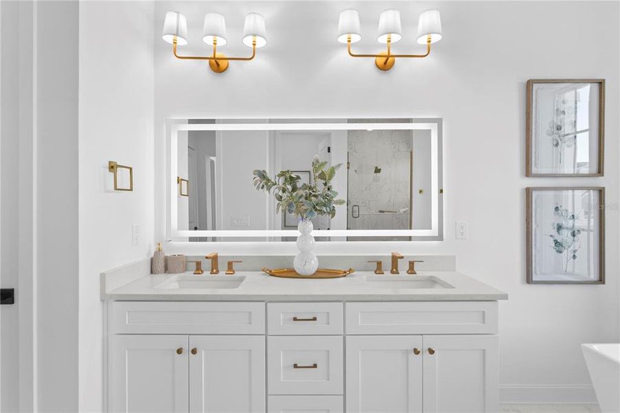 Furnished interior view inside a new home in , St. Petersburg (Image 51).