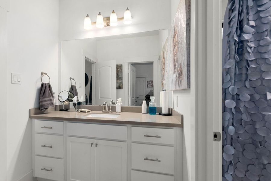 Furnished interior view inside a new home in Timbergrove Trails, Houston (Image 14).