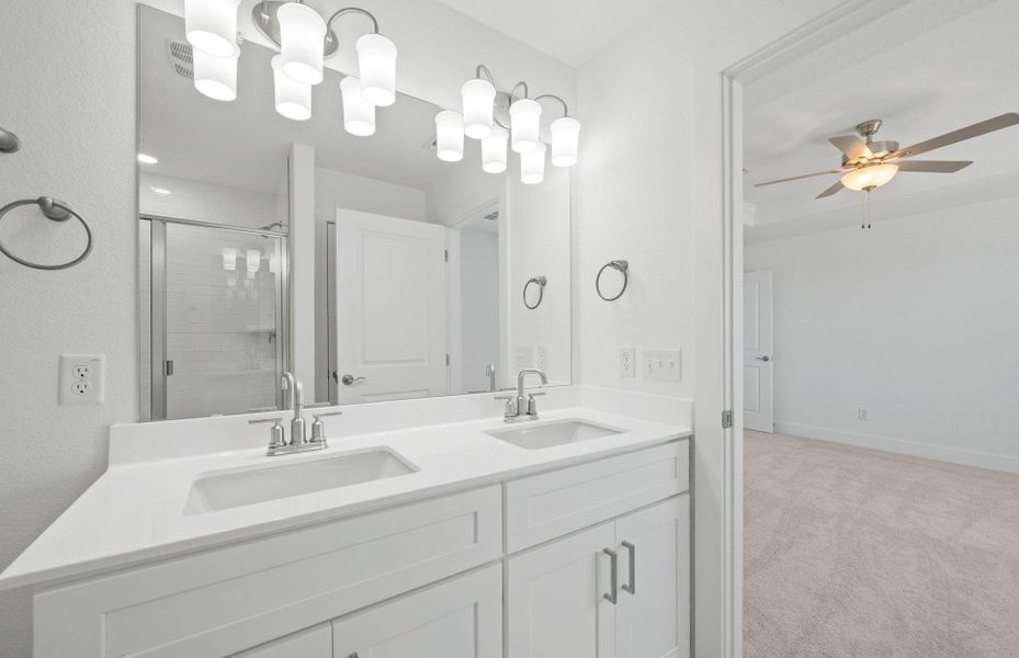 Furnished interior view inside a new home in Crosswinds, Kyle (Image 7). Furnished interior view inside a new home in Crosswinds, Kyle (Image 7).