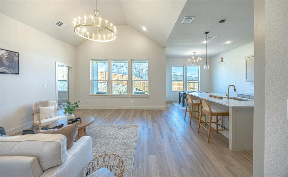 Furnished interior view inside a new home in , Fort Worth (Image 9).