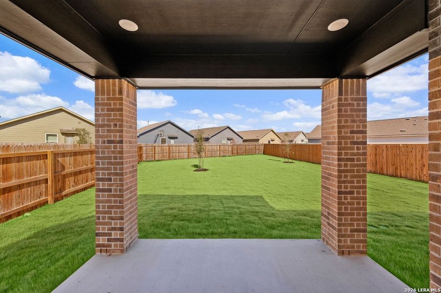 Exterior details and patio area of a home in VIDA, San Antonio (Image 2).