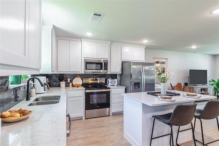 Furnished interior view inside a new home in , Azle (Image 8).
