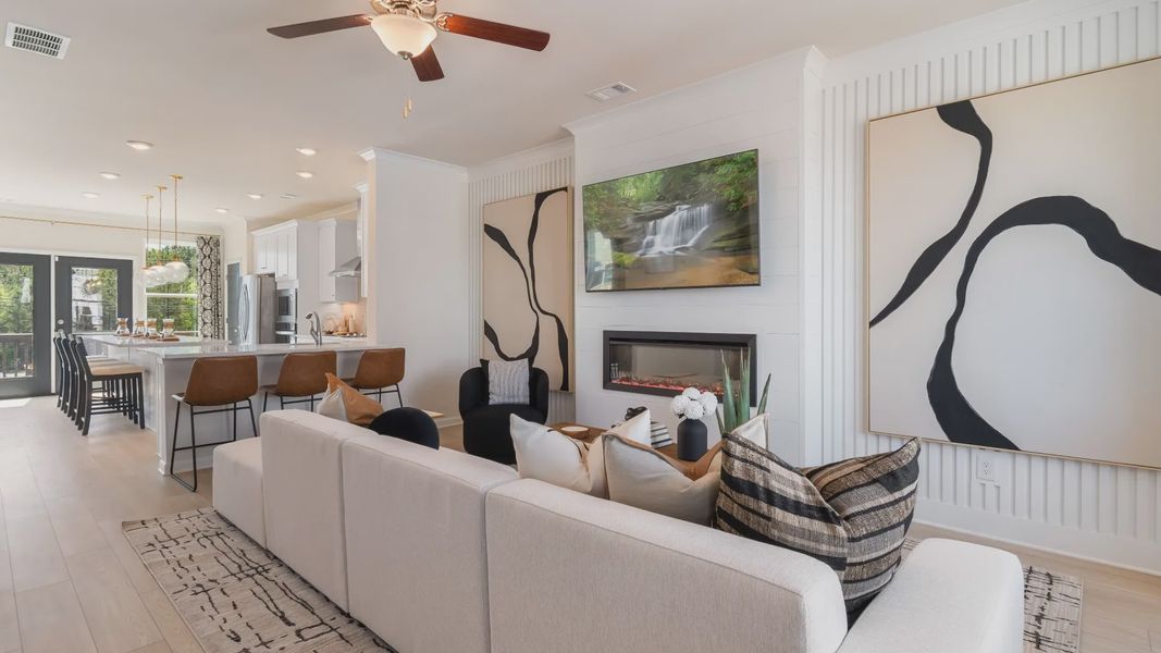 Furnished interior view inside a new home in Silverock, McDonough (Image 18).