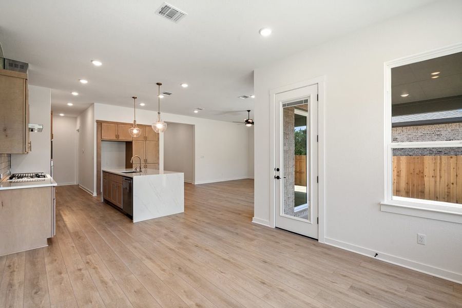 Furnished interior view inside a new home in Capitol Collection at Lariat, Liberty Hill (Image 15).