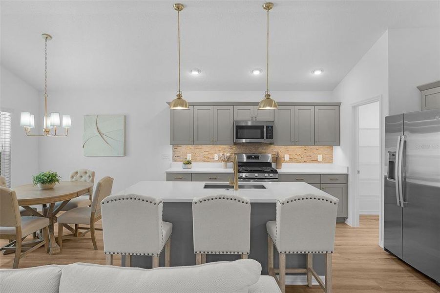 Furnished interior view inside a new home in , The Villages (Image 5).