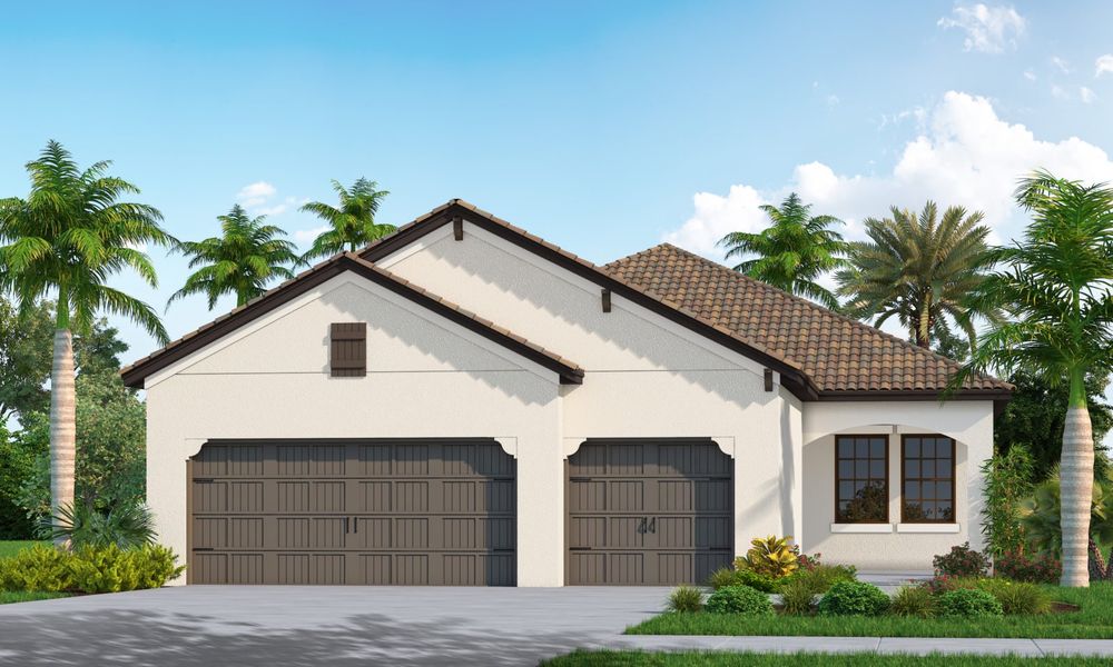 Representative exterior photo of a completed home built from the Meadow Brook by Neal Communities in Vicenza, Venice, FL (Image 2).