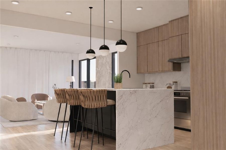 Furnished interior view inside a new home in , Atlanta (Image 5).