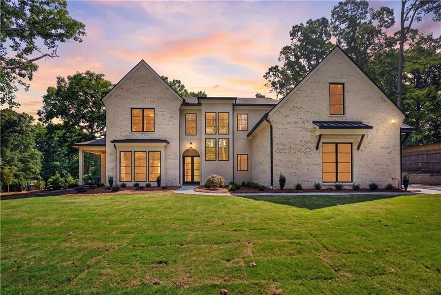 Front exterior of a new home in , Lawrenceville, GA, highlighting curb appeal (Image 27).