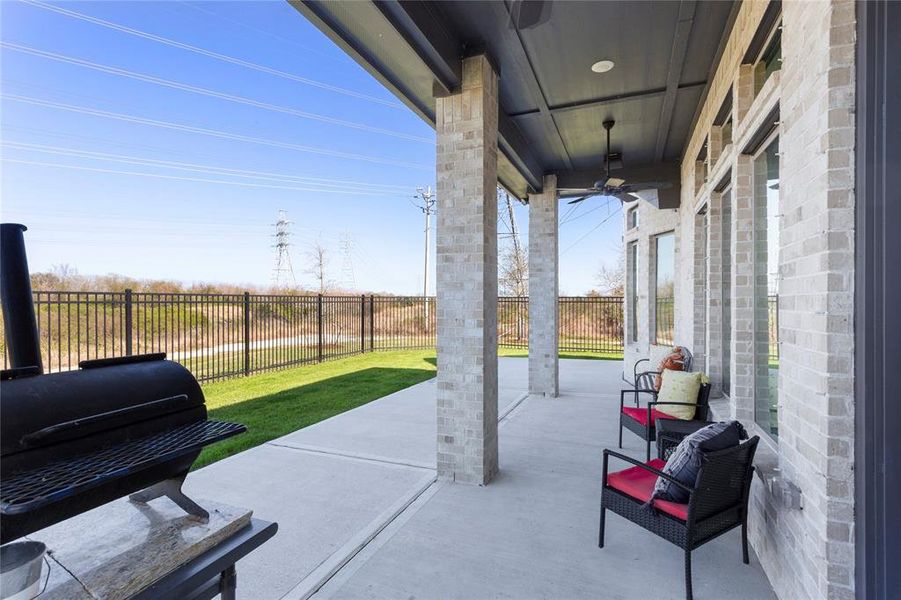 Covered Back Patio