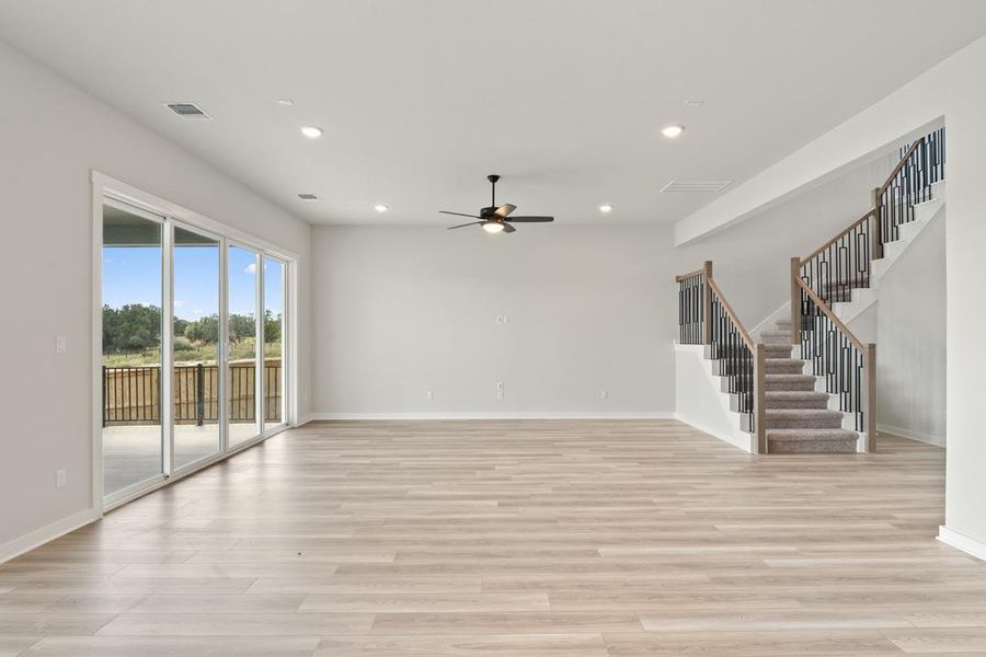 Spacious, unfurnished interior of a new home in Lariat, Liberty Hill (Image 27). Spacious, unfurnished interior of a new home in Lariat, Liberty Hill (Image 27).