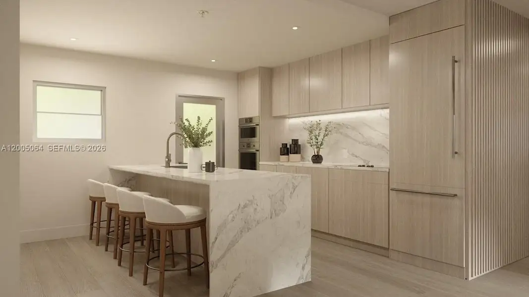 Furnished interior view inside a new home in , Miami Beach (Image 5).