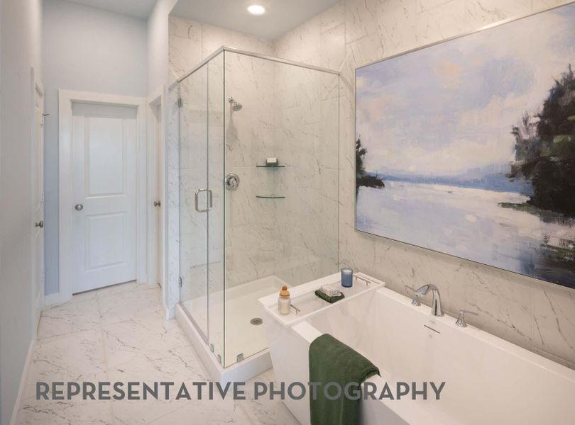 Furnished interior view inside a new home in Bridgeland Central, Cypress (Image 19).