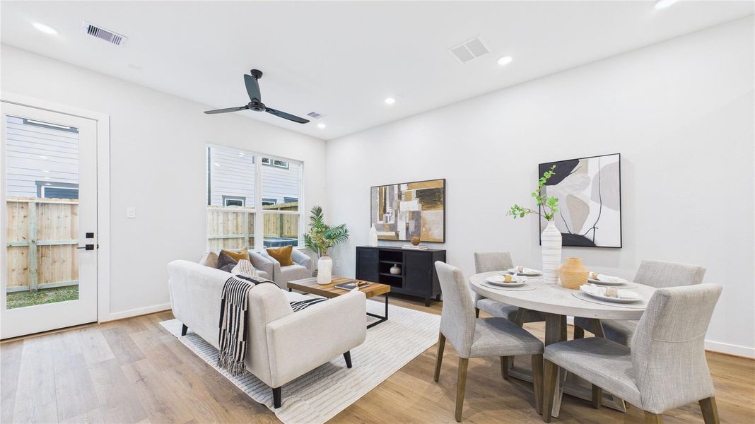 Furnished interior view inside a new home in , Houston (Image 12).