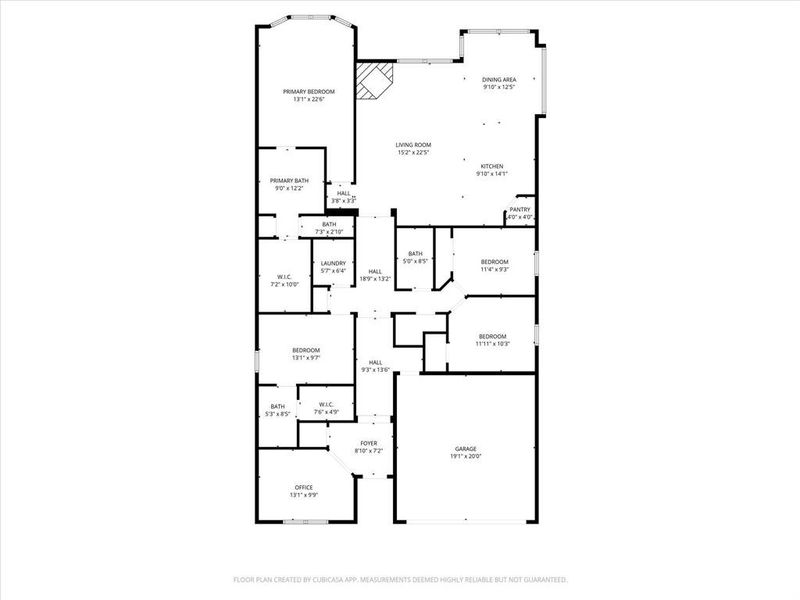 2D floor plan layout of this home in Thompson Farms, Van Alstyne, TX (Image 5).