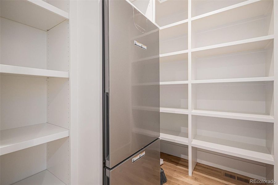 Pantry with additional refrigerator