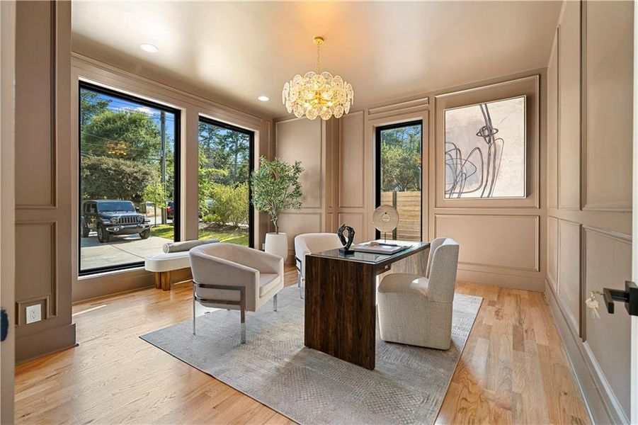 Furnished interior view inside a new home in , Atlanta (Image 39).