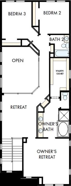 2D floor plan layout of this home in The Retreat at Harvest, Argyle, TX (Image 3). 2D floor plan layout of this home in The Retreat at Harvest, Argyle, TX (Image 3).