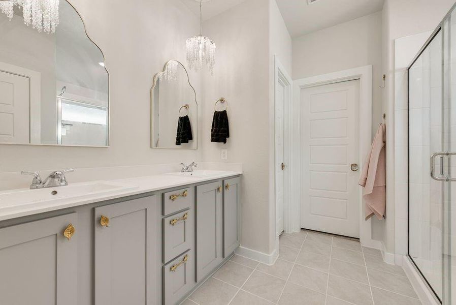 Furnished interior view inside a new home in Tesoro at Chisholm Trail Ranch, Crowley (Image 19).