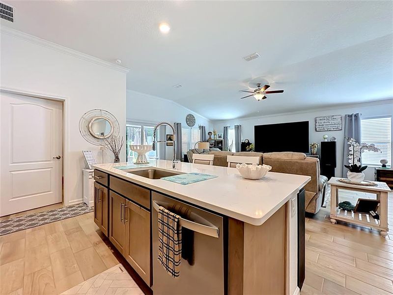 Furnished interior view inside a new home in Sawmill Branch Express, Palm Coast (Image 15).