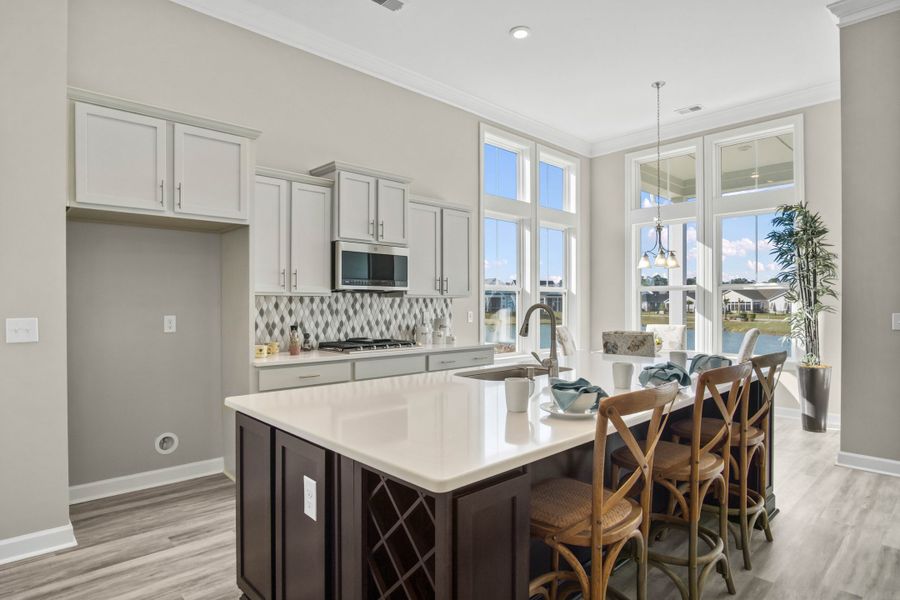 Furnished interior view inside a new home in Bridgewater - Waterside Village, Little River (Image 8).