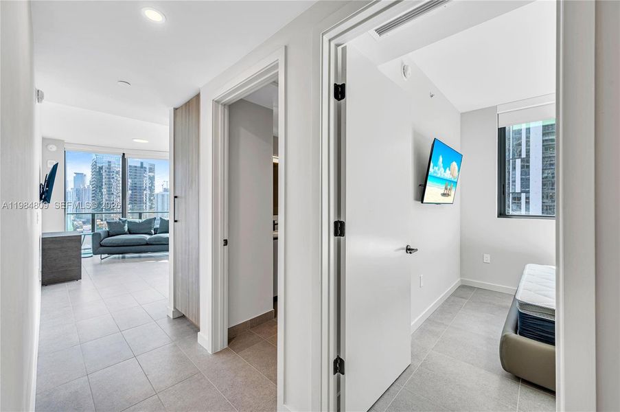 Furnished interior view inside a new home in , Miami (Image 8). Furnished interior view inside a new home in , Miami (Image 8).