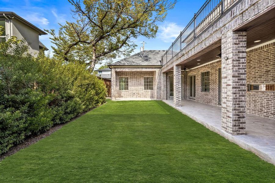 View of yard featuring a patio