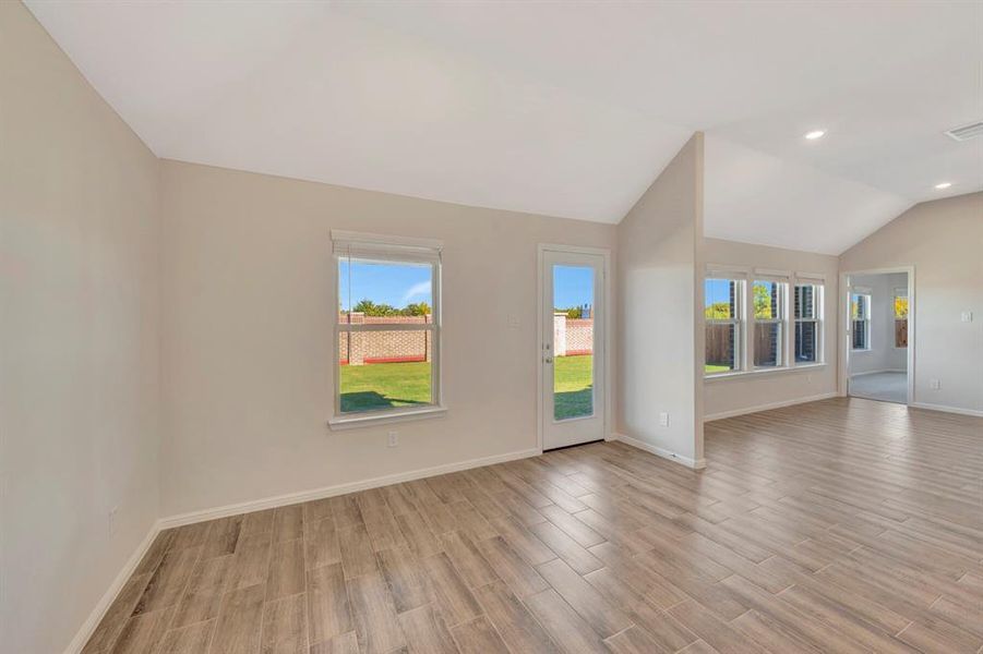 Spacious, unfurnished interior of a new home in The Preserve, Justin (Image 34).