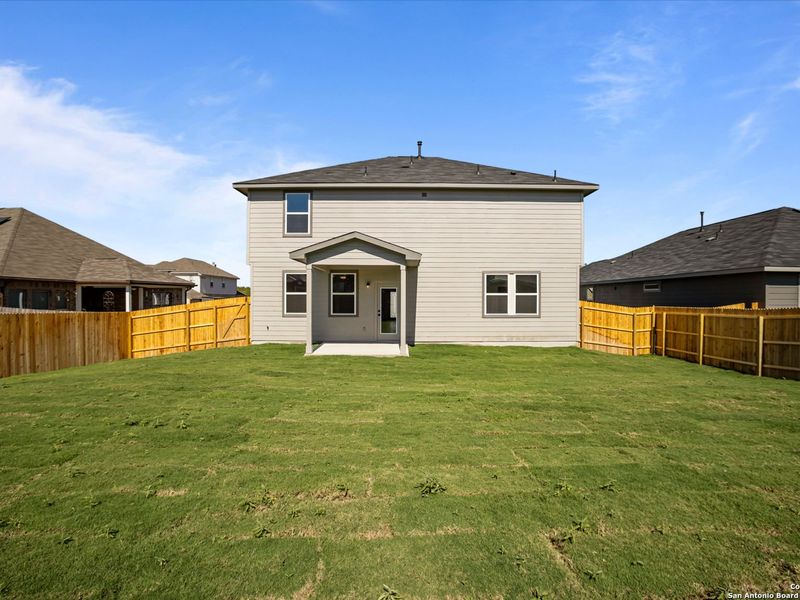Exterior details and patio area of a home in Horizon Pointe, San Antonio (Image 22). Exterior details and patio area of a home in Horizon Pointe, San Antonio (Image 22).