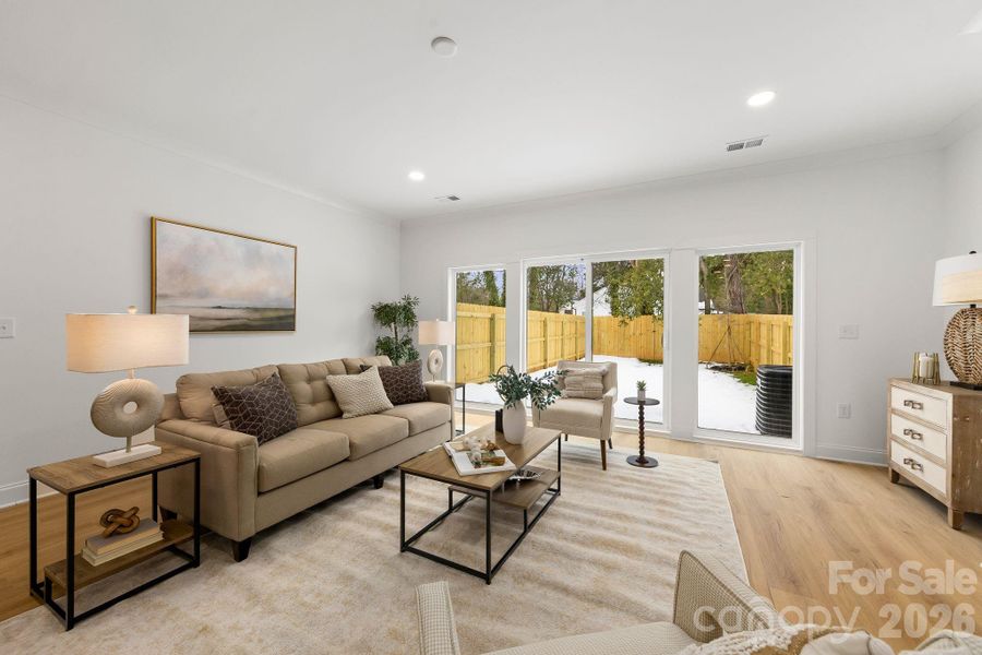 Furnished interior view inside a new home in , Charlotte (Image 5).