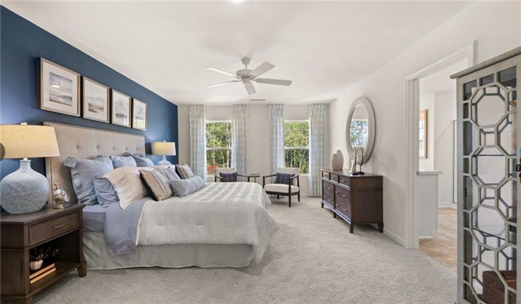 Furnished interior view inside a new home in Twin Lakes, Hoschton (Image 21).