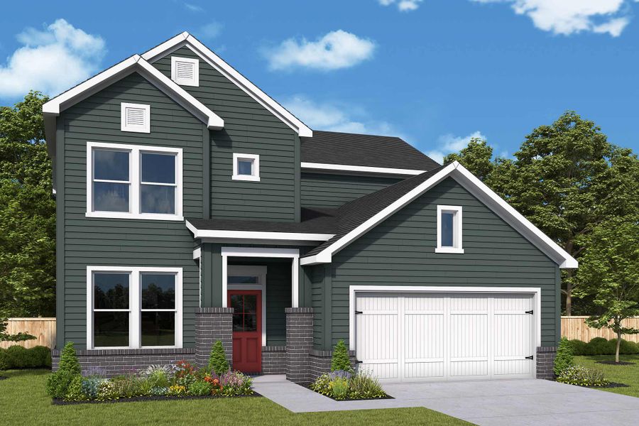 Representative exterior photo of a completed home built from the The Boxwell by David Weekley Homes in The Preserve at Five Oaks, Lebanon, TN (Image 10). Representative exterior photo of a completed home built from the The Boxwell by David Weekley Homes in The Preserve at Five Oaks, Lebanon, TN (Image 10).