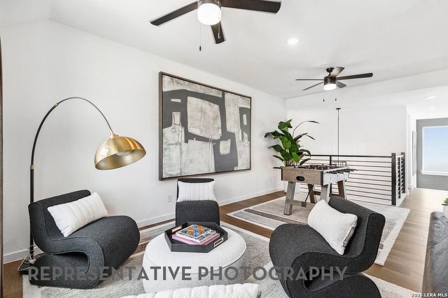 Furnished interior view inside a new home in The Ranches at Creekside, Boerne (Image 17).