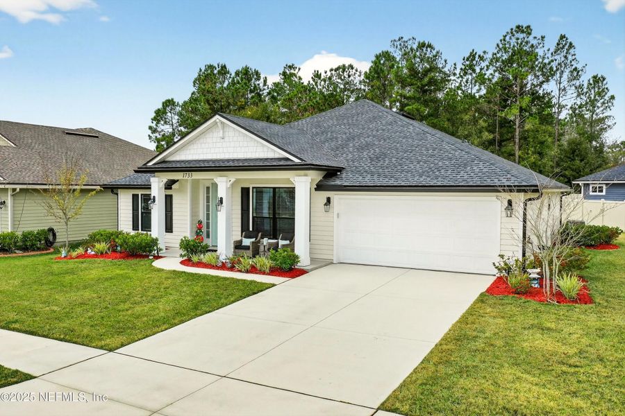 Front exterior of a new home in , Middleburg, FL, highlighting curb appeal (Image 2). Front exterior of a new home in , Middleburg, FL, highlighting curb appeal (Image 2).