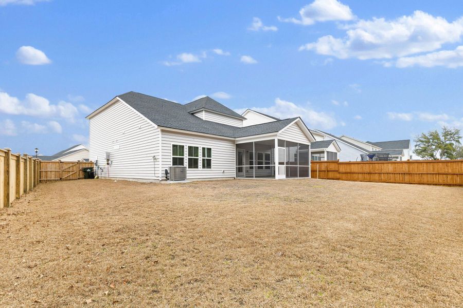 Exterior details and patio area of a home in Sweetgrass at Summers Corner, Summerville (Image 20).