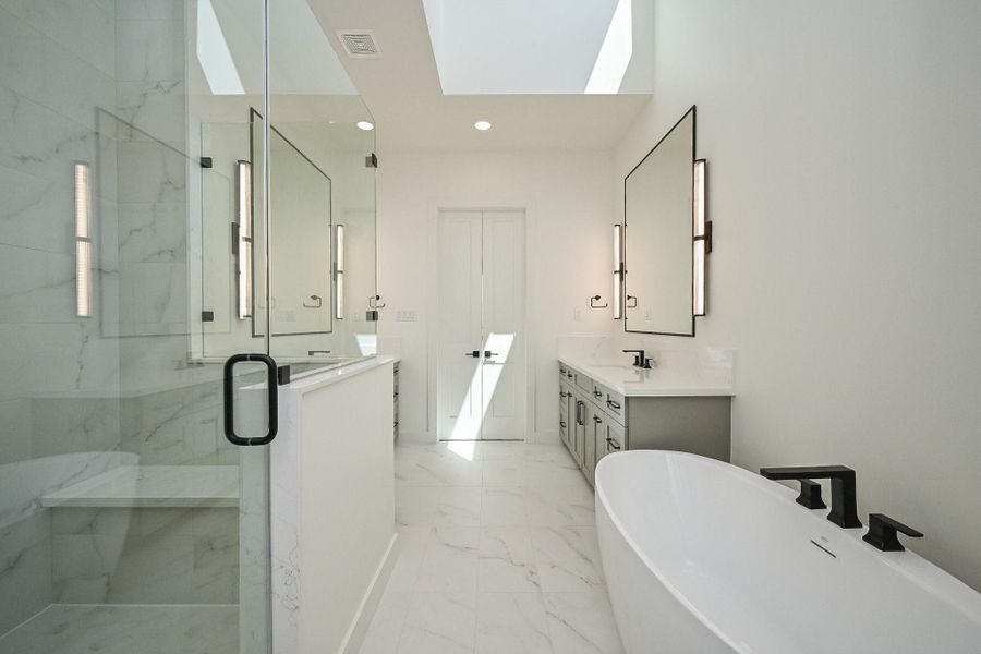 Master bathroom with LOTS of NATURAL Light.