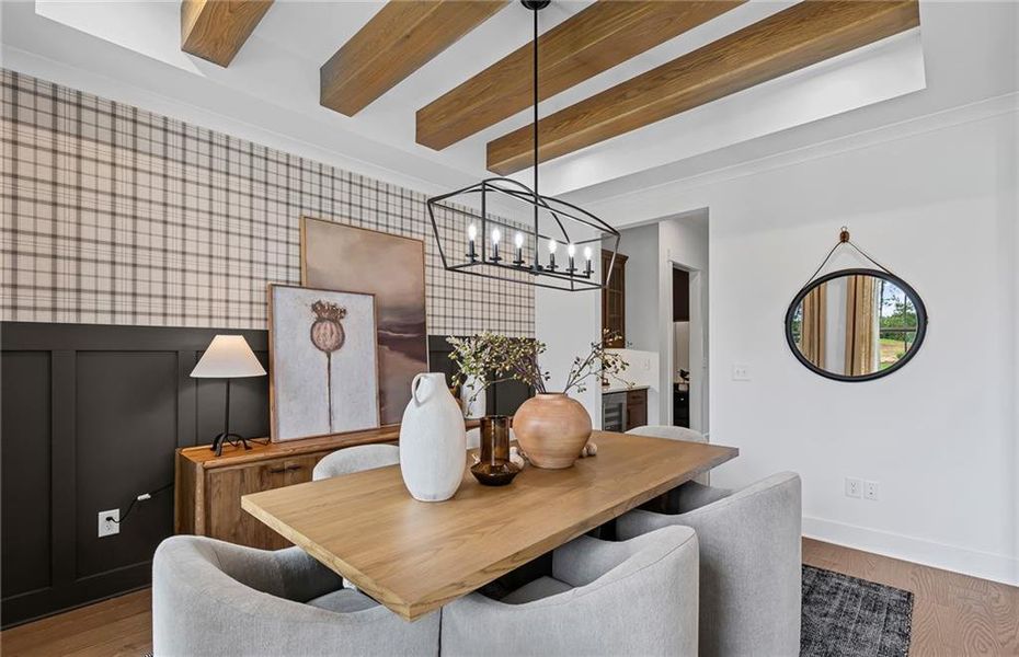 Furnished interior view inside a new home in Traditions of Braselton, Jefferson (Image 20).