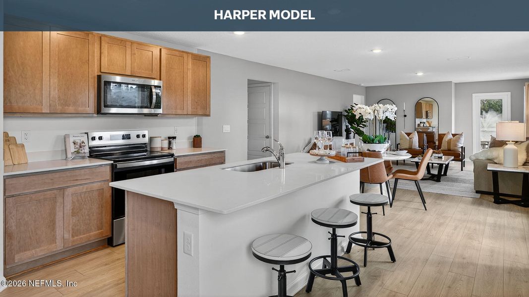 Furnished interior view inside a new home in The Arbors, Jacksonville (Image 10).
