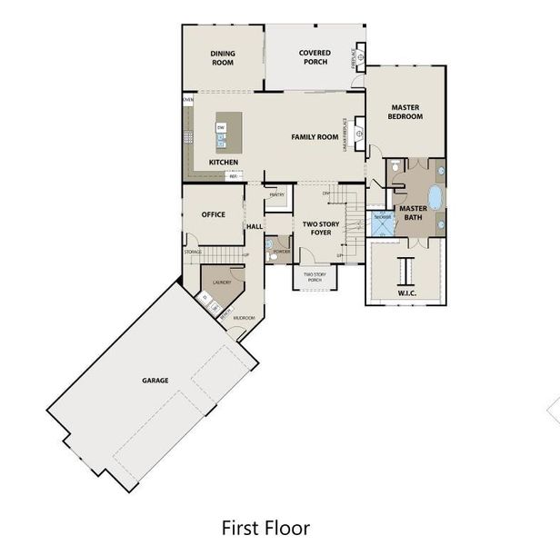 2D floor plan layout of this home in , Cumming, GA (Image 3).