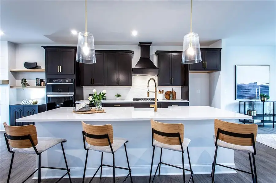 Furnished interior view inside a new home in Towne Village at Suwanee Dam, Sugar Hill (Image 6). Furnished interior view inside a new home in Towne Village at Suwanee Dam, Sugar Hill (Image 6).