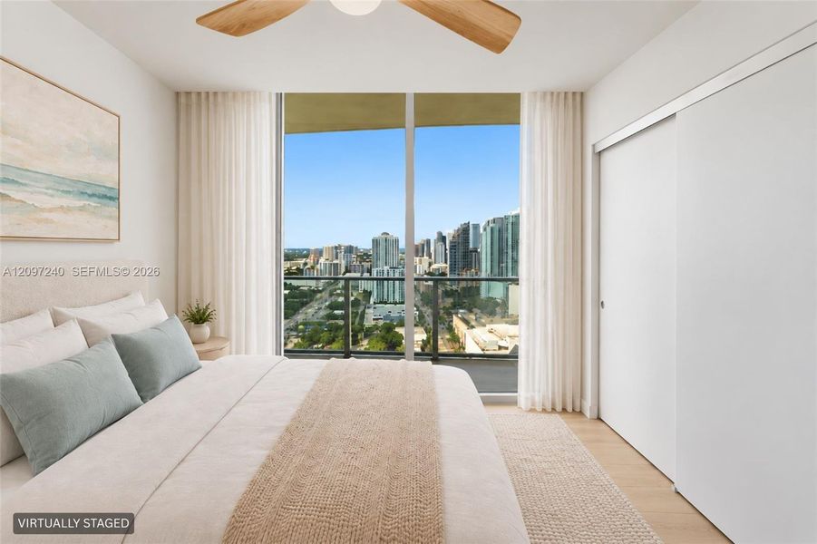 Furnished interior view inside a new home in , Miami (Image 16).