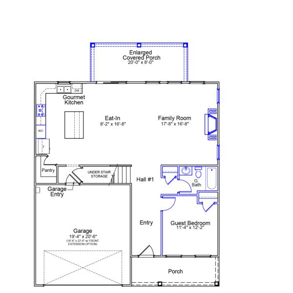 2D floor plan layout of this home in Fieldstone, Lexington, NC (Image 5). 2D floor plan layout of this home in Fieldstone, Lexington, NC (Image 5).