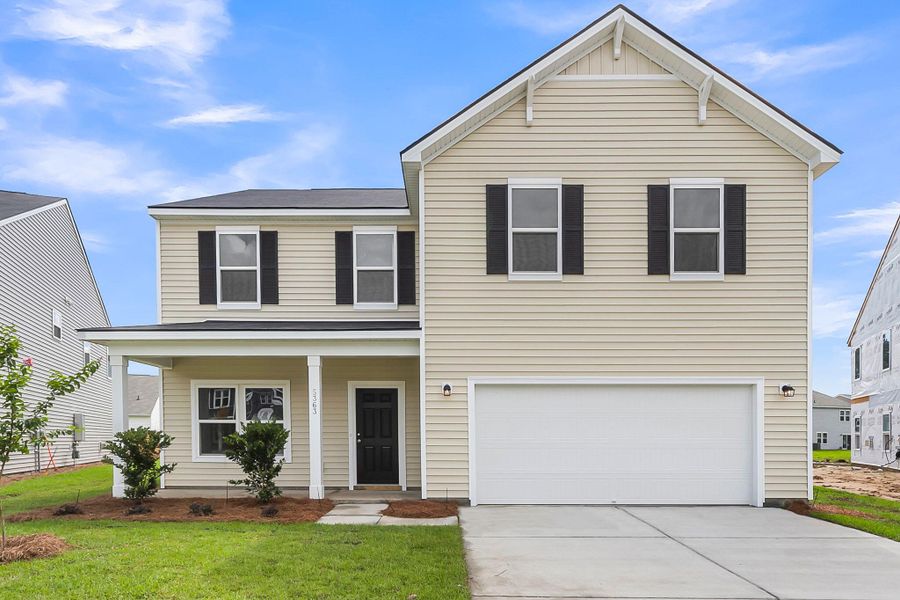 Front exterior of a new home in , Summerville, SC, highlighting curb appeal (Image 1). Front exterior of a new home in , Summerville, SC, highlighting curb appeal (Image 1).
