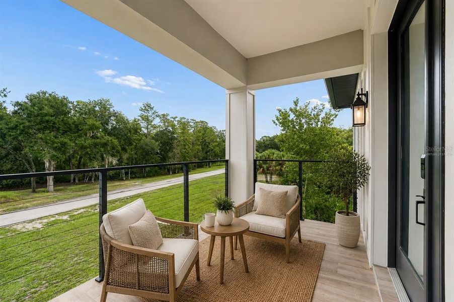 Exterior details and patio area of a home in , New Port Richey (Image 28).