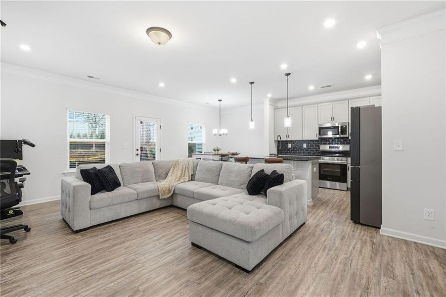Furnished interior view inside a new home in , Powder Springs (Image 13).