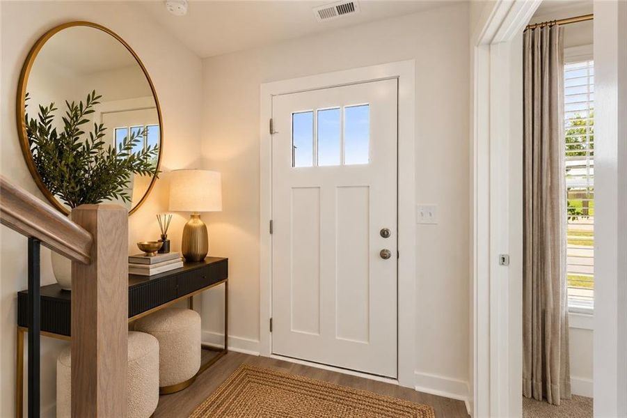 Furnished interior view inside a new home in Array, Atlanta (Image 7). Furnished interior view inside a new home in Array, Atlanta (Image 7).