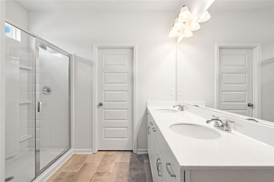 Furnished interior view inside a new home in The Andros, Dalton (Image 6).