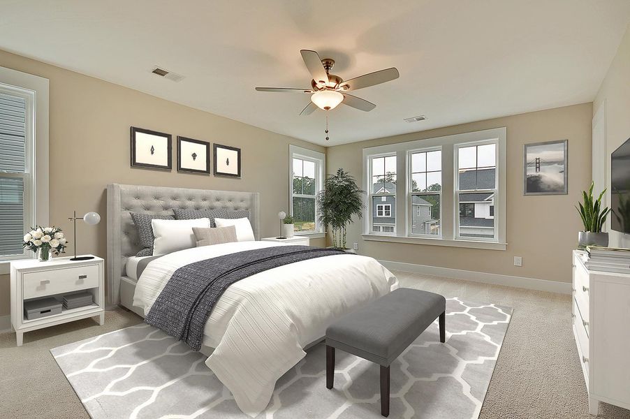 Delmar II Master Bedroom Furnished